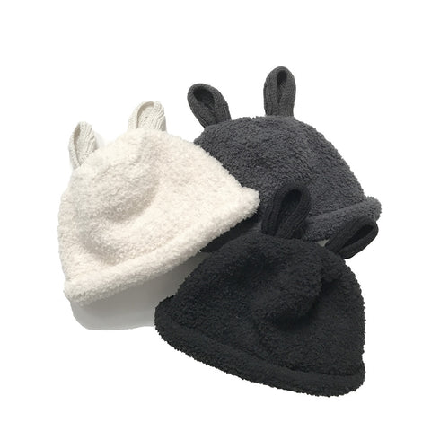 Kids Hats - Bunny Ear Soft Fleece Beanie - Assorted
