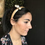 Hairbands - Gold Pearl