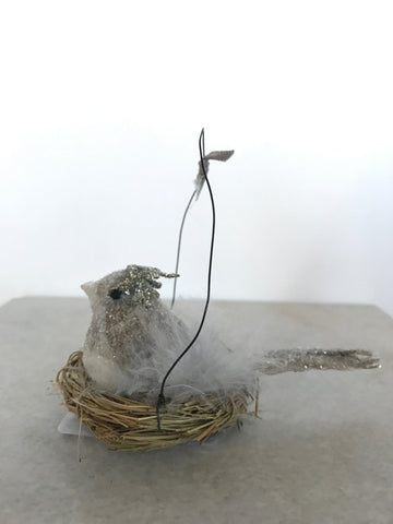 Bird Basket Easter / Spring Decorative Ornament