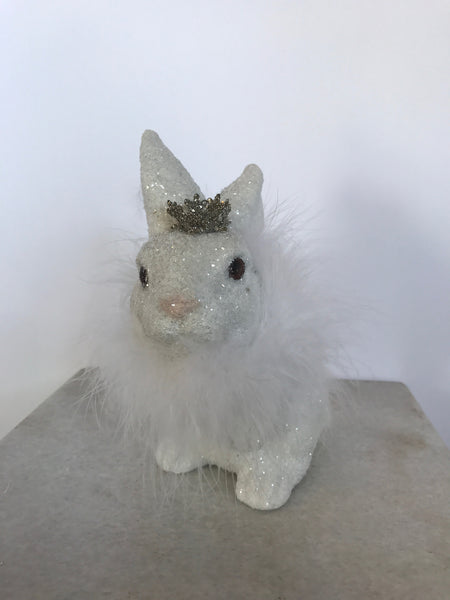 Decorative Bunny / Boa White / Tiara