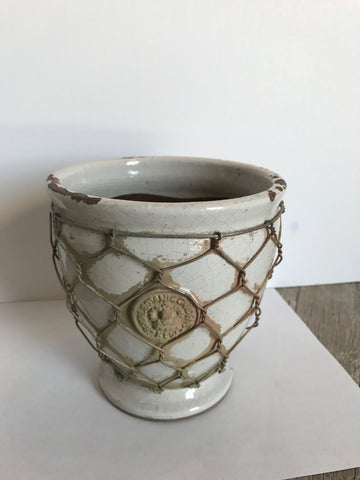 Kew Footed Vase with Wire / Planter Pot