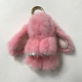 Bunny Real Rabbit Fur Key Chains - Assorted