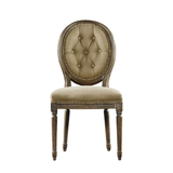 SK Collection Chair | VINTAGE LOUIS ROUND BUTTON SIDE CHAIR (Pair)