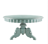 SK Collection Dining Table | FRENCH ROBINS EGG BLUE ROUND TABLE 55"