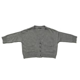 Cotton Sweater Cardigan - Gray