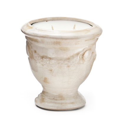 Urn Candle - French Signature Ivory Cream Crackle - Paperwhite and Honey, Large