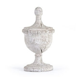 Wooden White Amora Urn / Finial - Vintage Reproduction