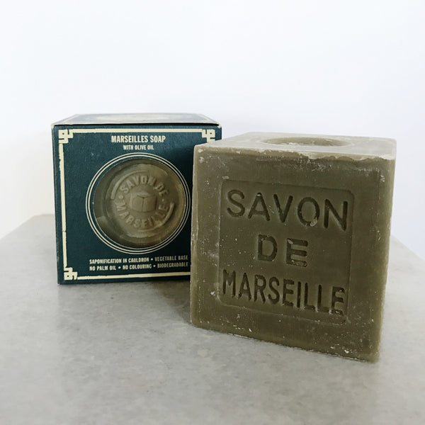 Green Soap in Paper Box - Marsilles Soap with Olive Oil
